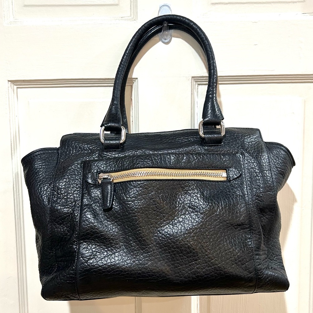 COACH Candace Bag Black Pebbled Leather Designer Luxury RARE FIND D1273-19926